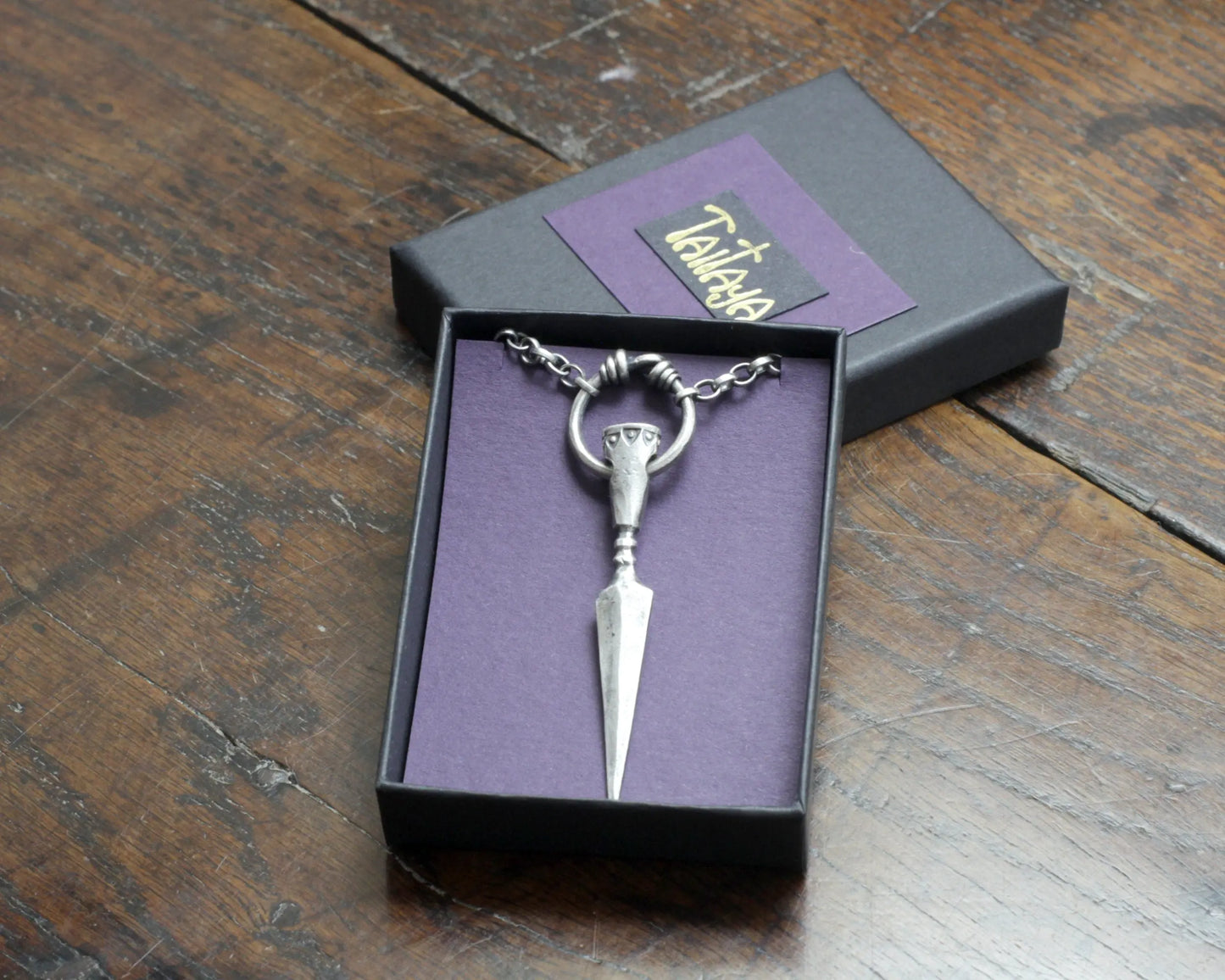 Silver Viking Spear Head Pendant, Hand forged unique Gungnir pendant traditionally hand made out of solid Sterling Silver, 925