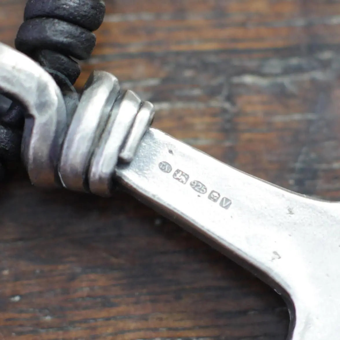 Small Contemporary Forged Silver Thor's Hammer