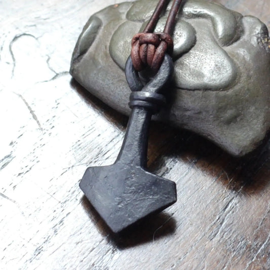 Small Iron Mjolnir pendant