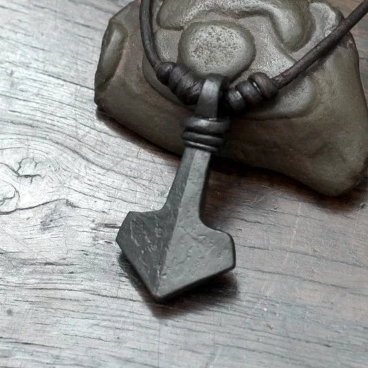 Small Modern Thor's Hammer Pendant