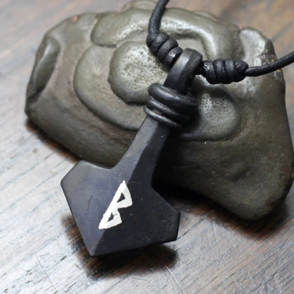 Small Modern Thor's Hammer Pendant Taitaya Forge