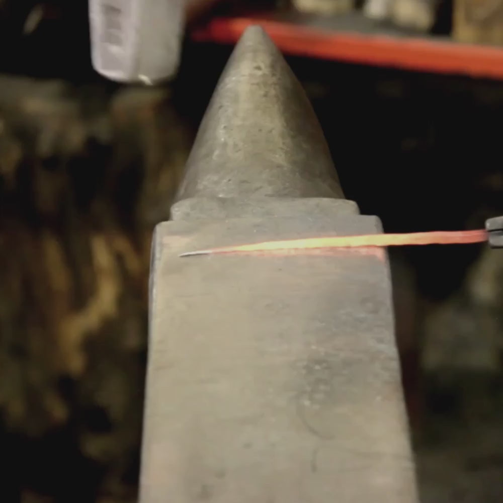 Making of Forged Iron Spiral Necklace, by artist blacksmith M.Barran, Taitaya Forge, UK