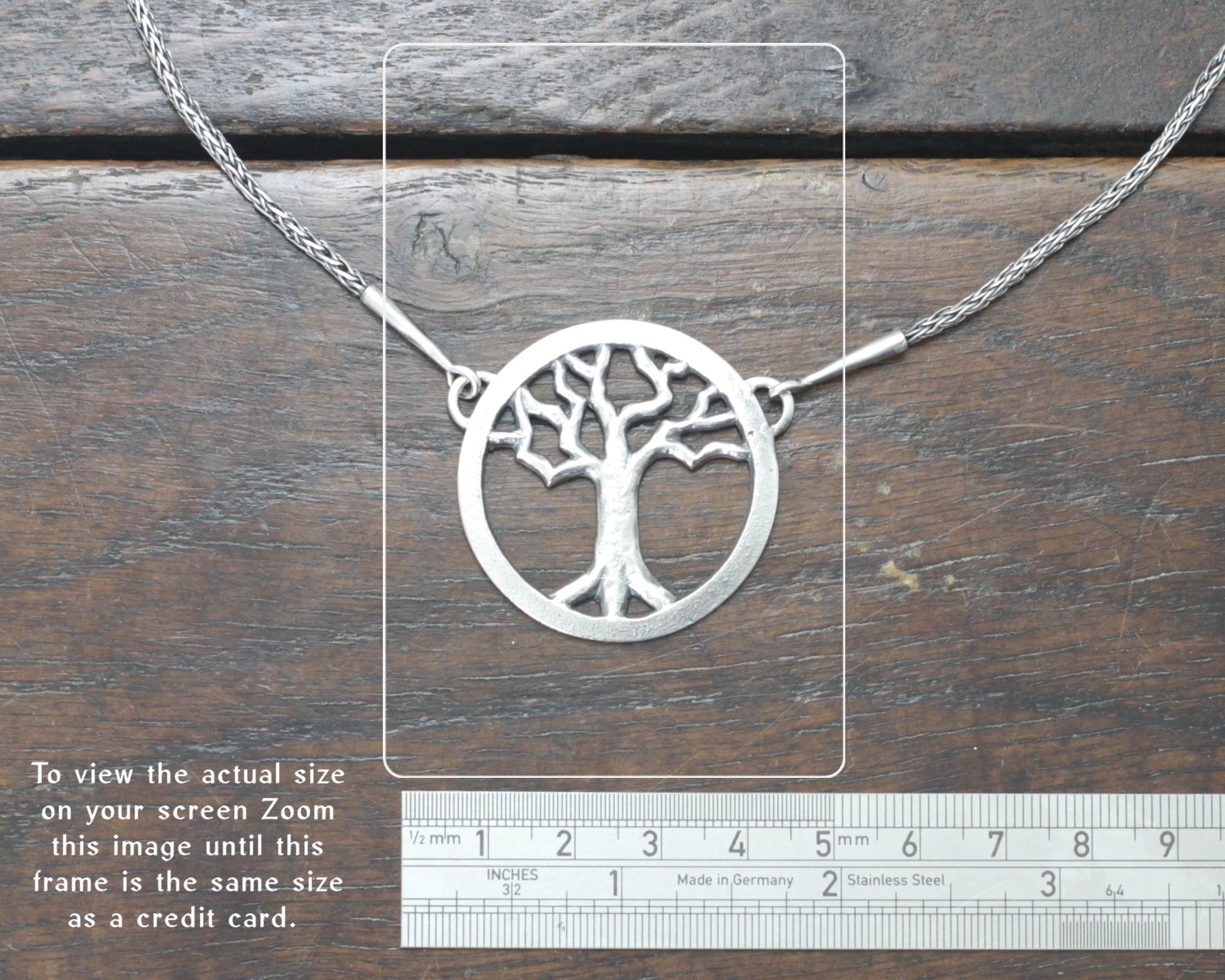 Silver Yggdrasil Tree Necklace by Taitaya Forge, Design by Marleena Barran - Size