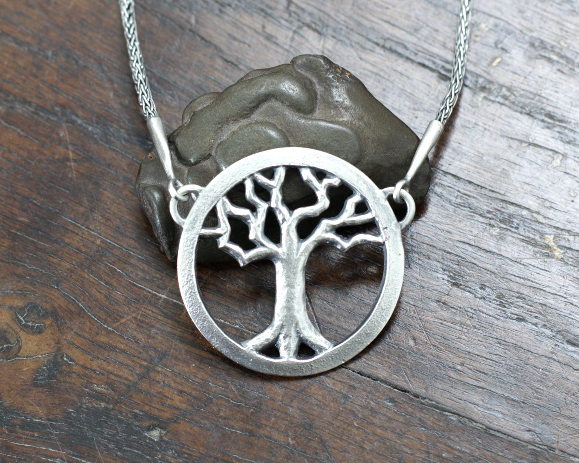 Silver Yggdrasil Tree Necklace by Taitaya Forge, Design by Marleena Barran