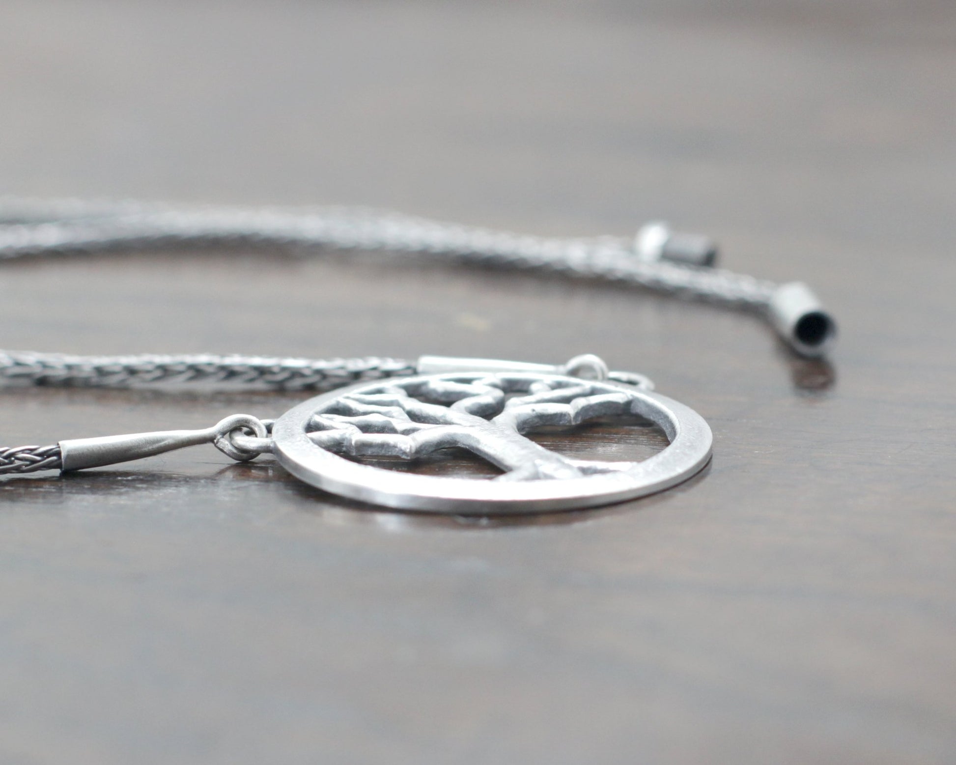 Silver Yggdrasil Tree Necklace by Taitaya Forge, Design by Marleena Barran