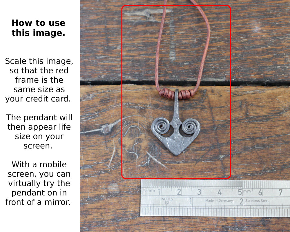 Iron Heart Arrow Pendant