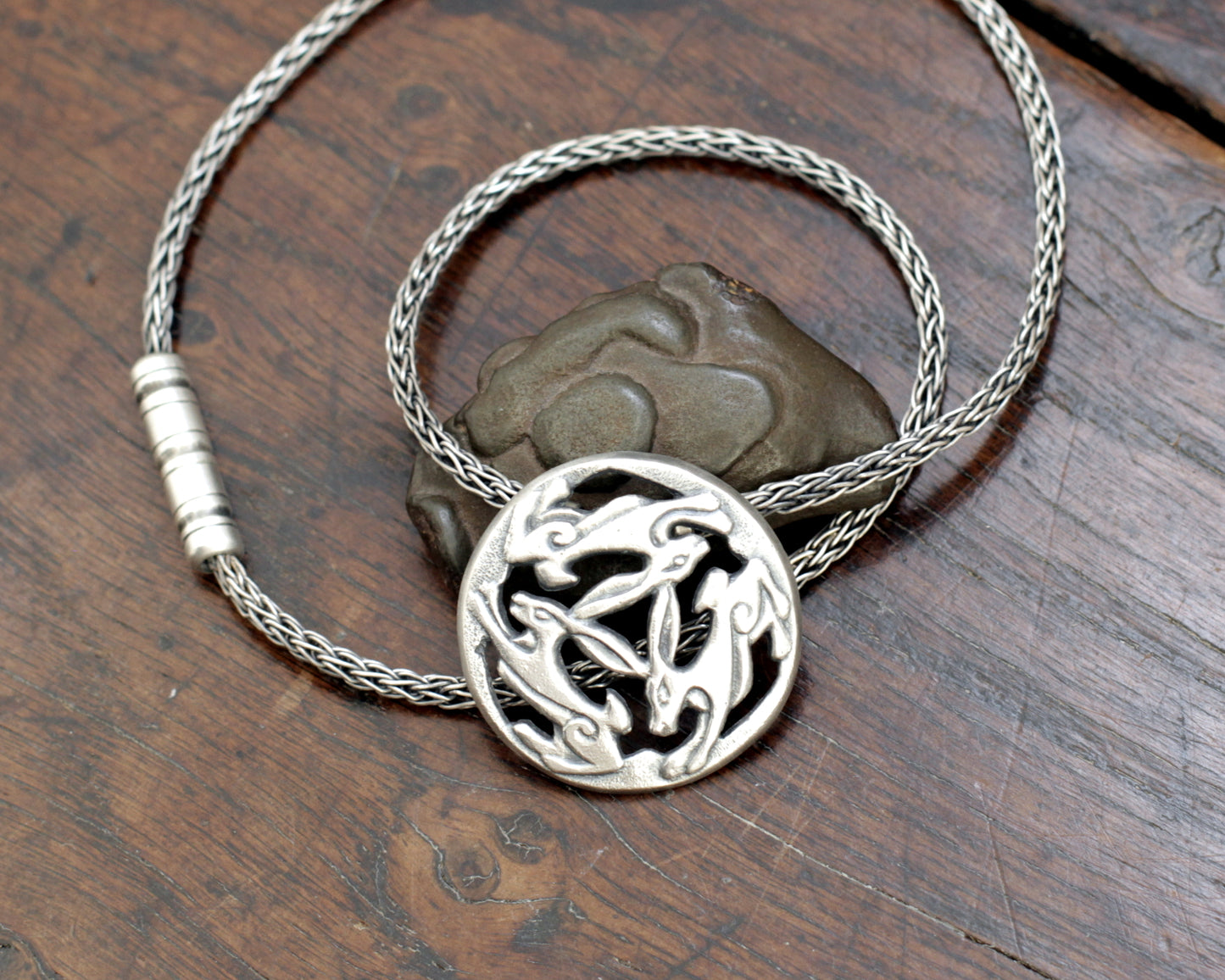 Three Hares Necklace
