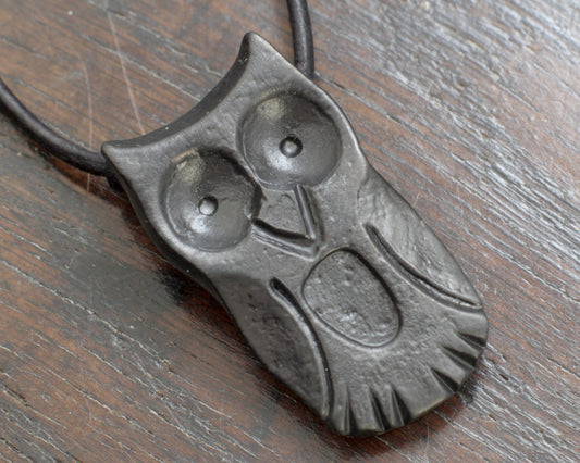 Iron Owl Pendant necklace